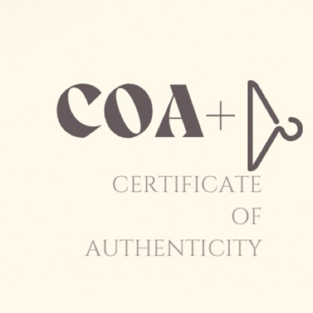 COA- CERTIFICATE OF AUTHENTICITY
